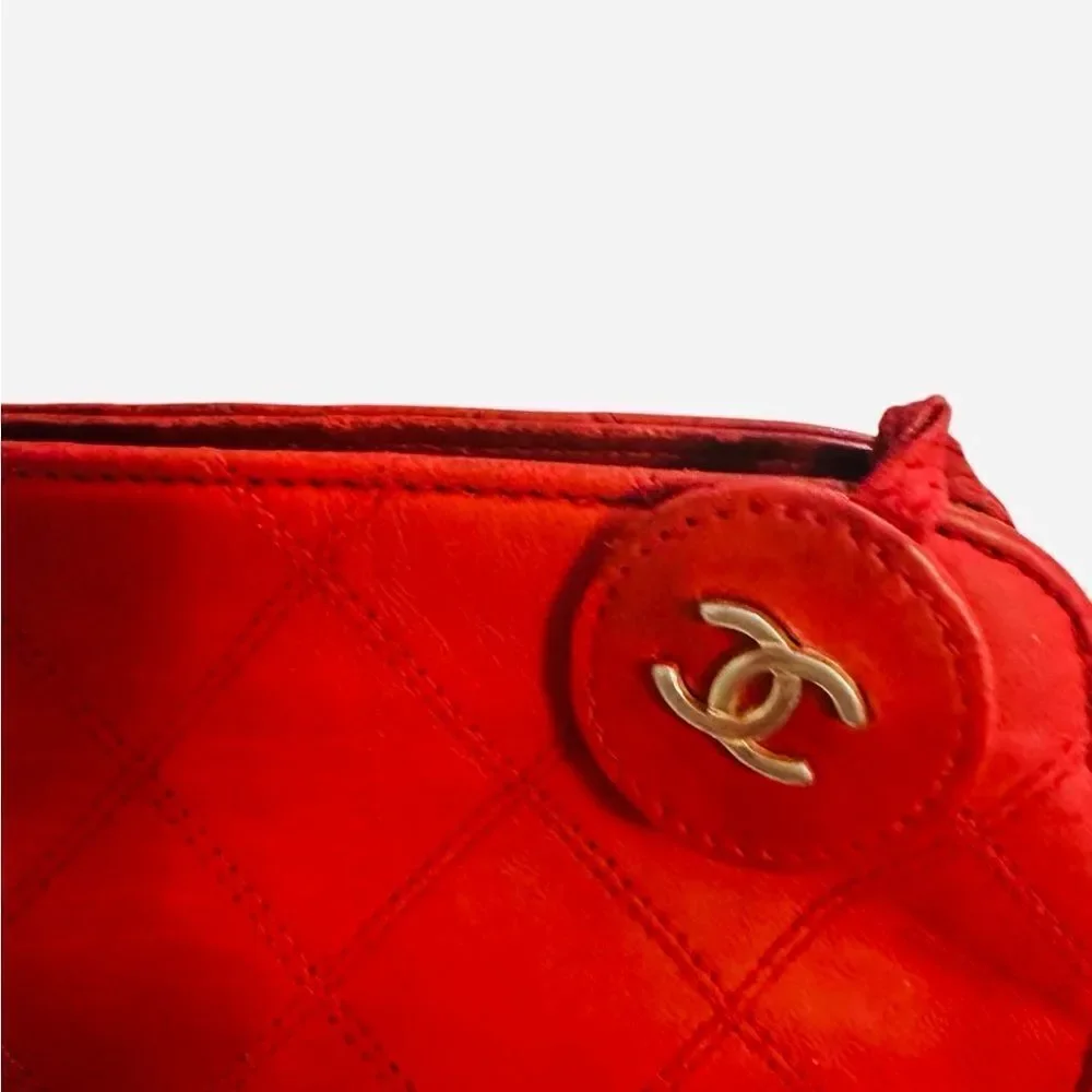 Chanel Red Quilted Women's Bag